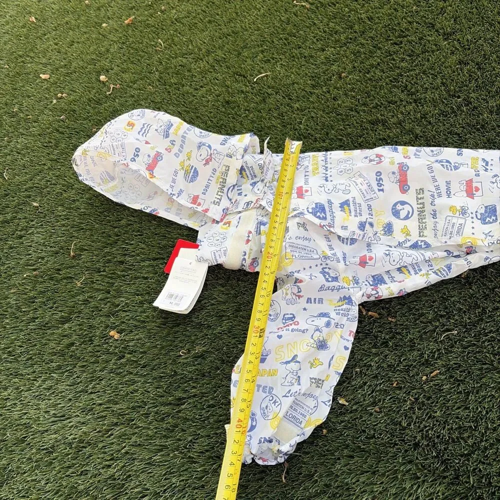 Snoopy Tonkyo Dog Coat Peanuts Pet Raincoat Size Small Shiba Beagle